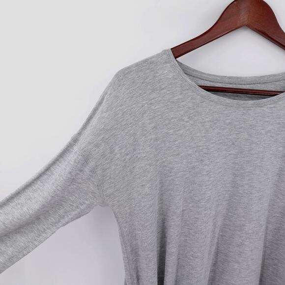 Lululemon To The Point Top Womens Size Large Gray Asymmetric Yoga Lounge - Picture 5 of 11